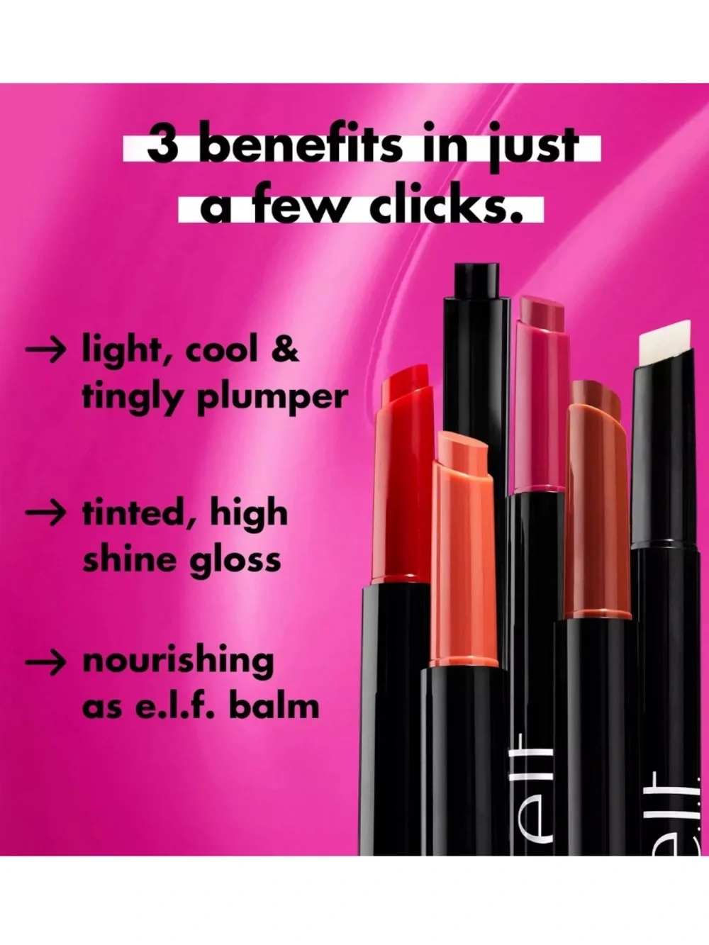 e.l.f. Cosmetics Pout Clout Lip Plumping Pen in Bust A Mauve 2g BRAND NEW IN BOX